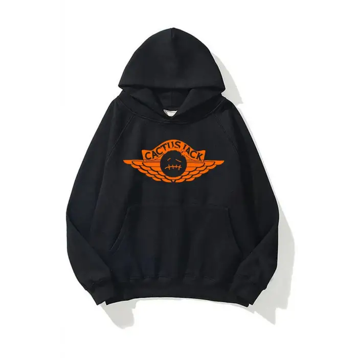 Unisex Cactus Jack 202 Siyah Sweatshirt