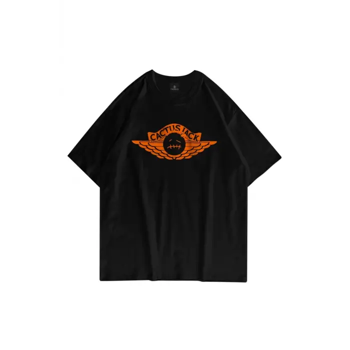 Unisex Cactus Jack 202 Siyah Tshirt