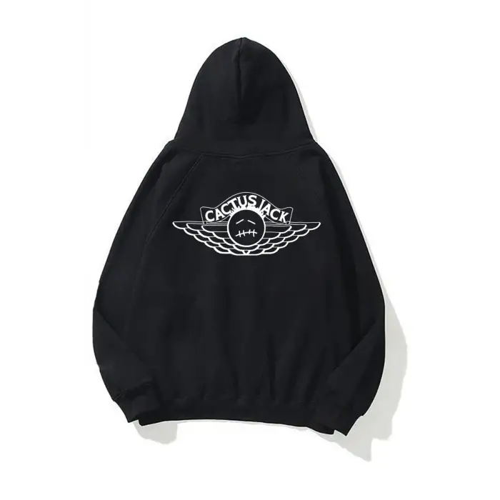 Unisex Cactus Jack Air Siyah Sweatshirt