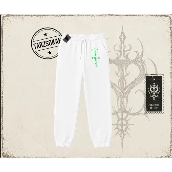 Unisex Cactus Jack Air Unisex Jogger Eşofman Altı Beyaz