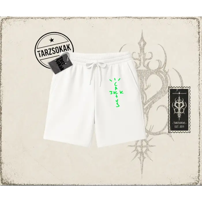 Unisex Cactus Jack Air Unisex Şort Beyaz