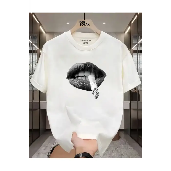 UNİSEX Carzy Lips T-shirt