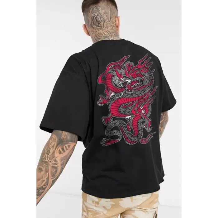 Unisex Chinesebox Baskılı Tshirt