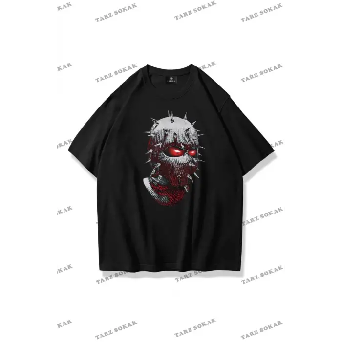Unisex Çivili Maske Tshirt