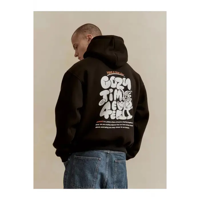 Unisex Cozy Time Sweatshirt Siyah