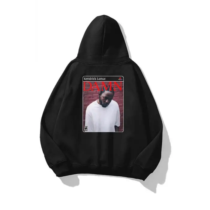 Unisex Damn Kendrick Lamar PS2 Sweatshirt Siyah