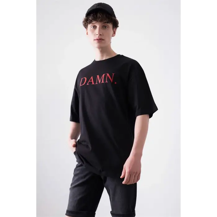 Unisex Damn Kendrick Lamar Siyah Tshirt