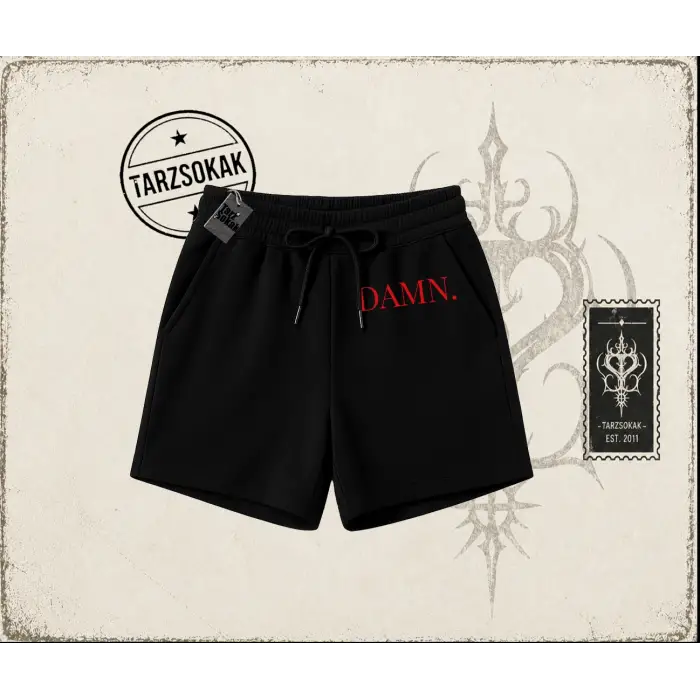 Unisex Damn Kendrick Lamar Unisex Şort Beyaz