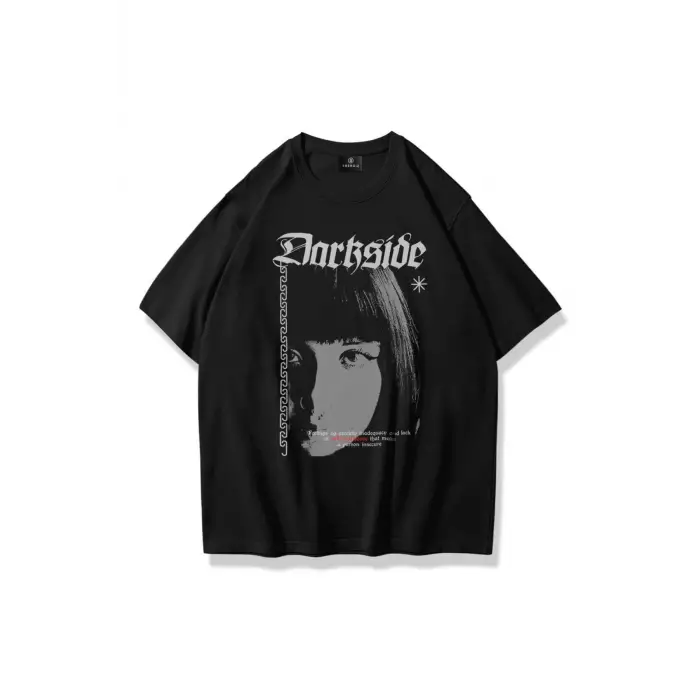 Unisex Darkside Tshirt Siyah