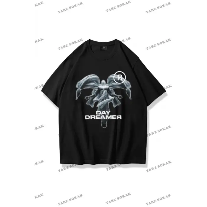 Unisex Day Dreamer Tshirt Siyah
