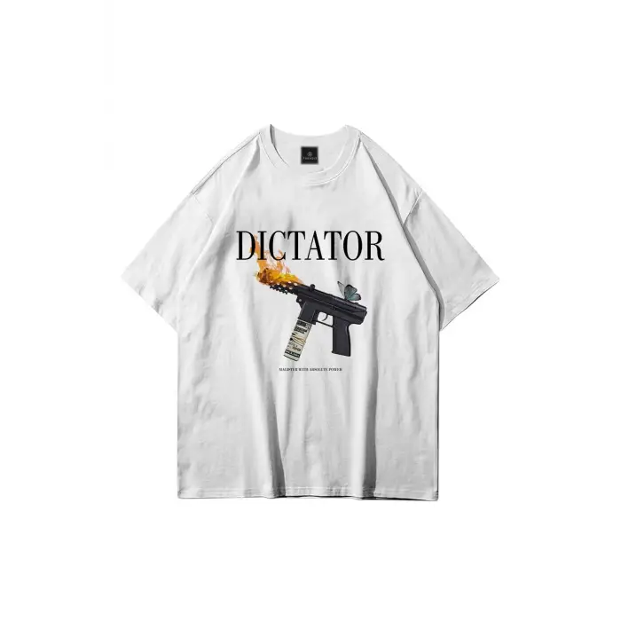 Unisex Dictator Beyaz Tshirt