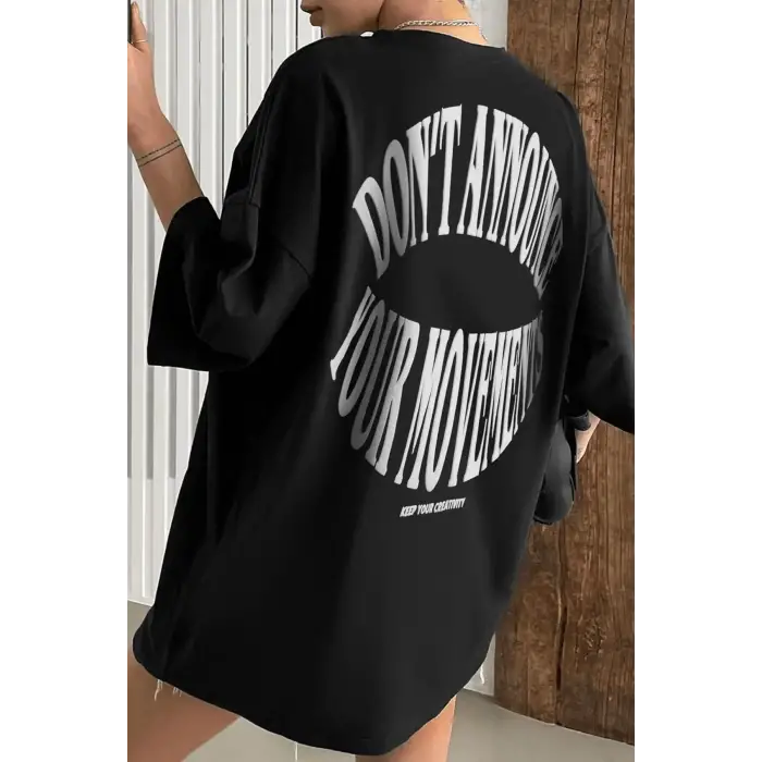 Unisex Dont Baskılı T-shirt