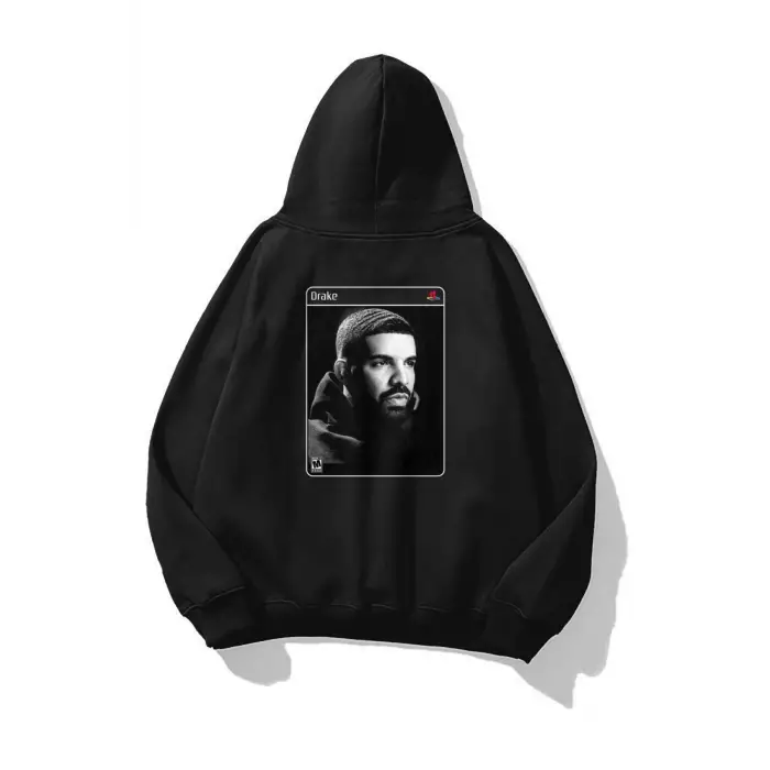 Unisex Drake Scorpion PS2 Sweatshirt Siyah