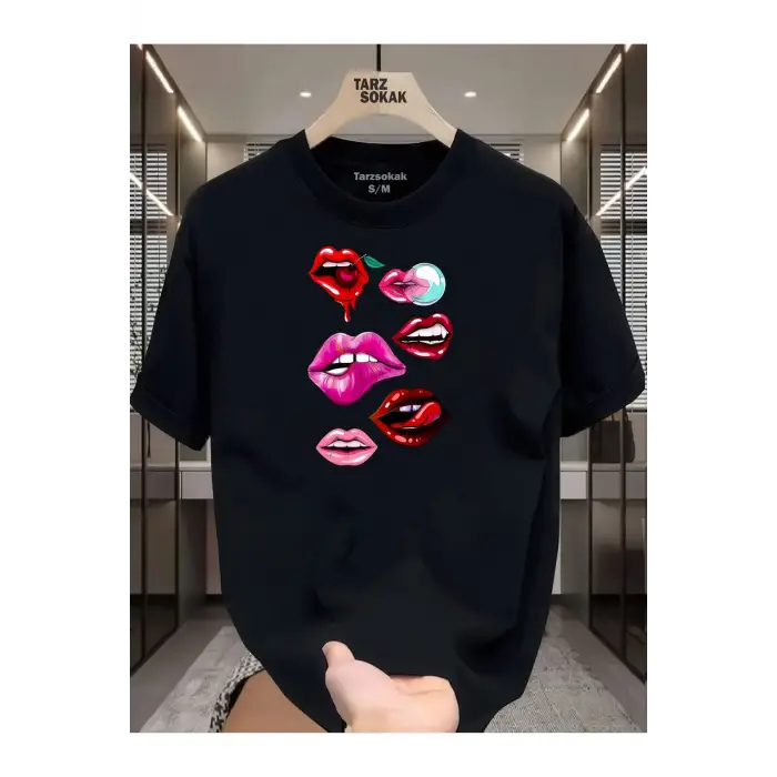 UNİSEX Dudak Lips T-shirt
