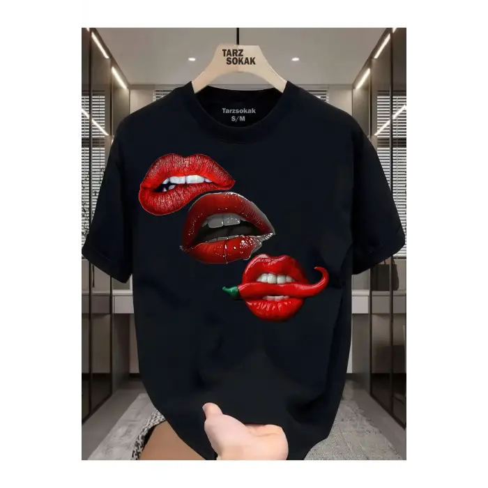 UNİSEX Dudak Lips T-shirt