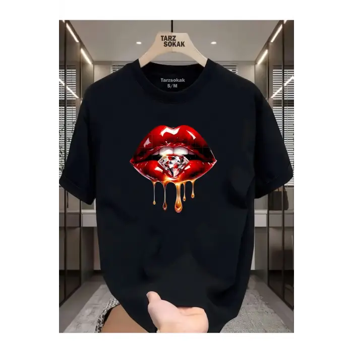 UNİSEX Dudak Lips T-shirt