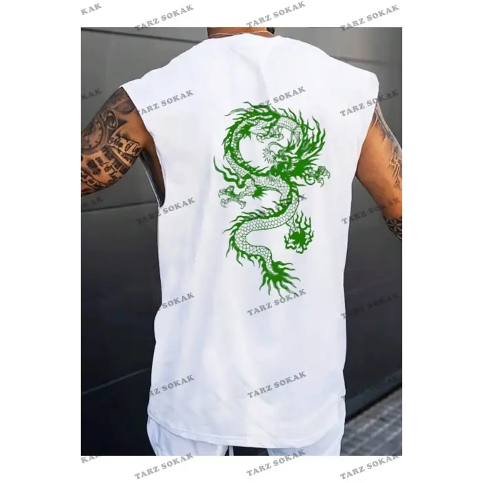 Unisex  EJDER BASKILI OVERSİZE KOLSUZ