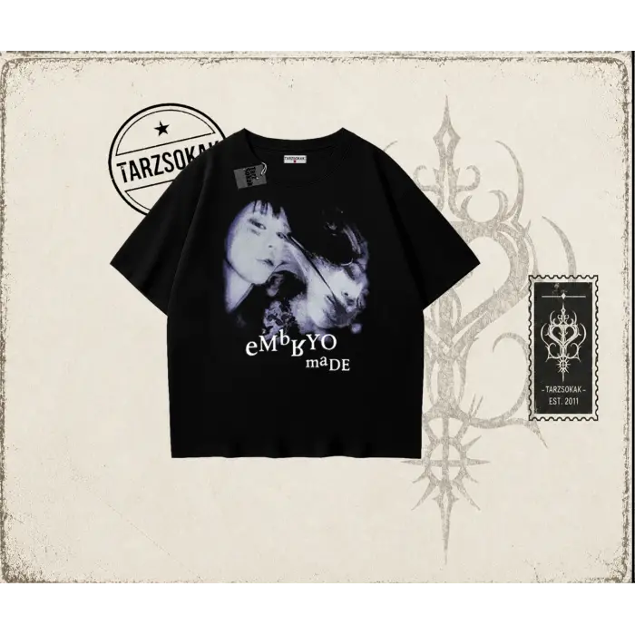 Unisex Embryo Oversize Unisex Tişört Beyaz