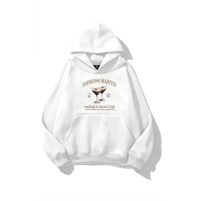 Unisex Espresso Martini Sweatshirt Beyaz