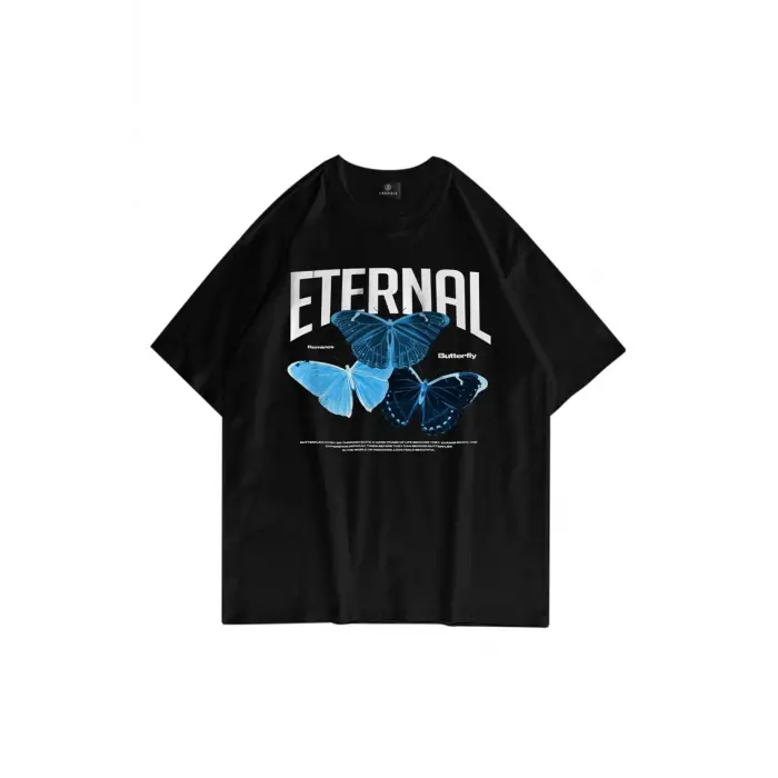 Unisex Eternal Siyah Tshirt