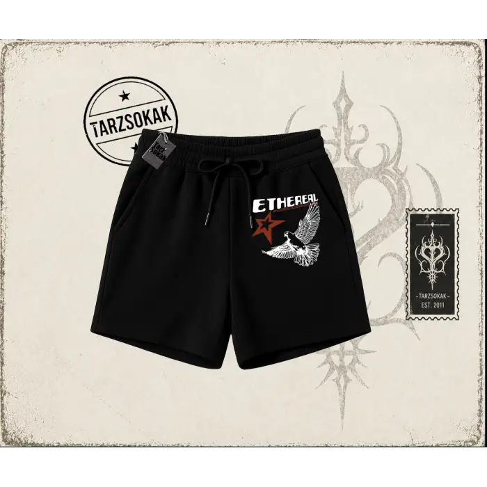 Unisex Ethereal Unisex Şort Beyaz