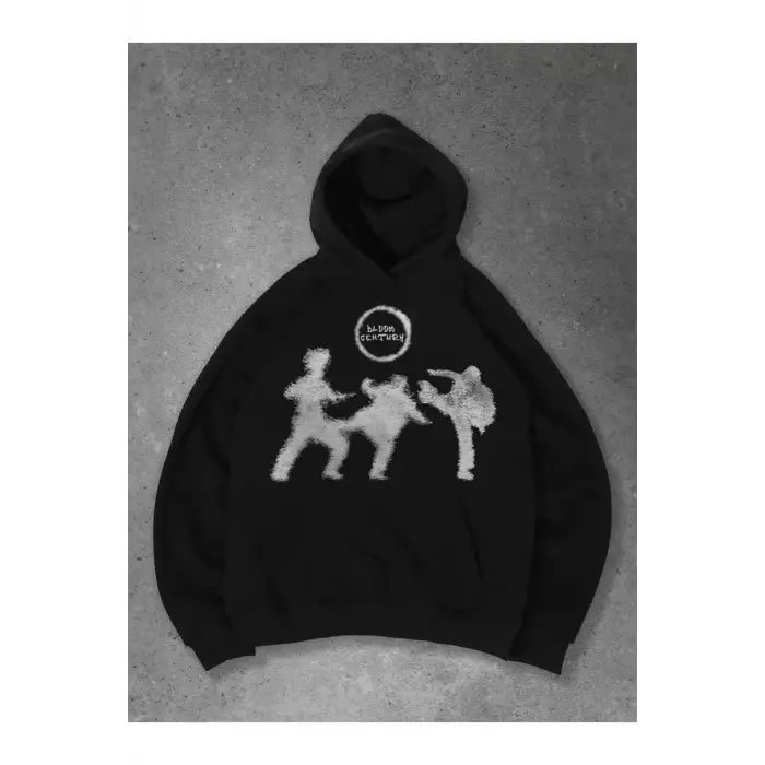 Unisex Fight Sweatshirt Siyah