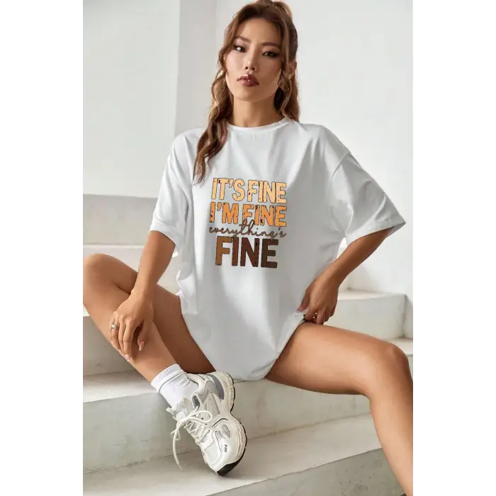 Unisex Fine Baskılı T-shirt