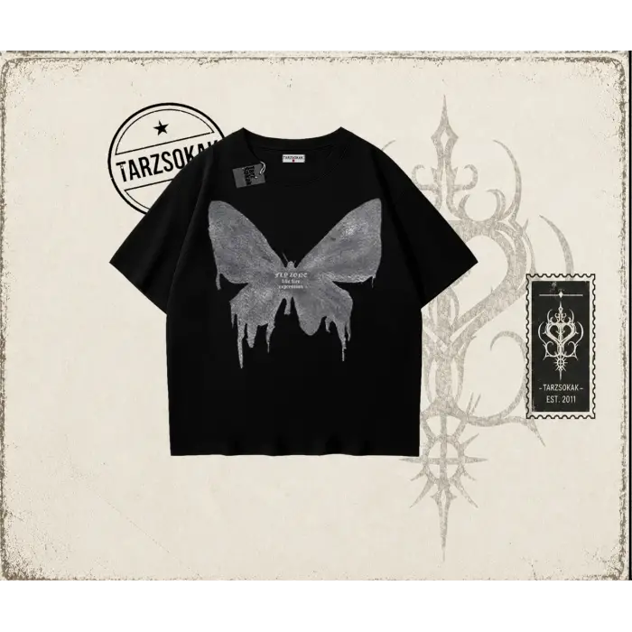 Unisex Fly Zone Oversize Unisex Tişört Beyaz