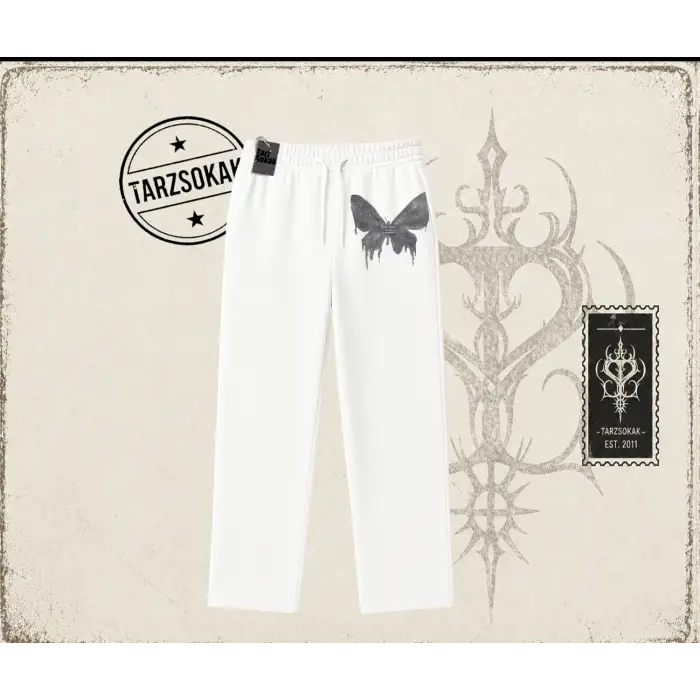 Unisex Fly Zone Unisex Baggy Eşofman Altı Beyaz