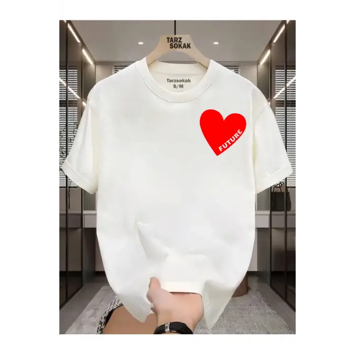 UNİSEX Future Kalp T-shirt