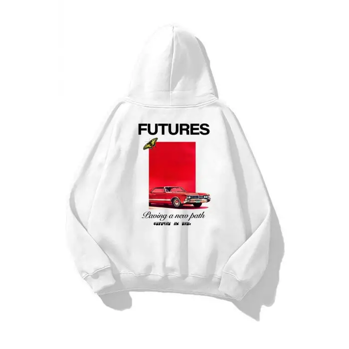Unisex Futures Sweatshirt Beyaz