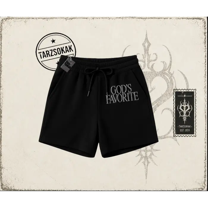 Unisex Gods Favorite Unisex Şort Beyaz