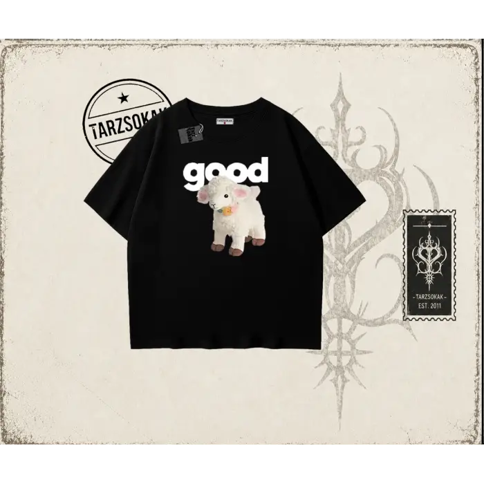 Unisex Good Oversize Unisex Tişört Beyaz