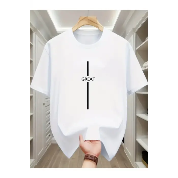Unisex Great Baskılı Oversize