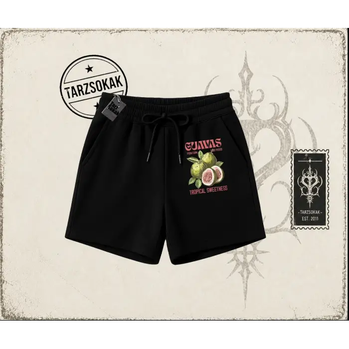 Unisex Guavas Unisex Şort Beyaz