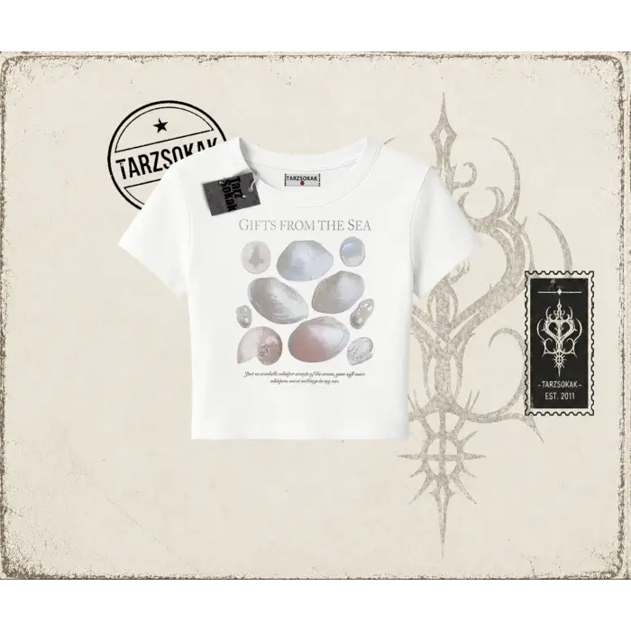 Unisex Hampter is Calling Kadın Baby Tee Beyaz