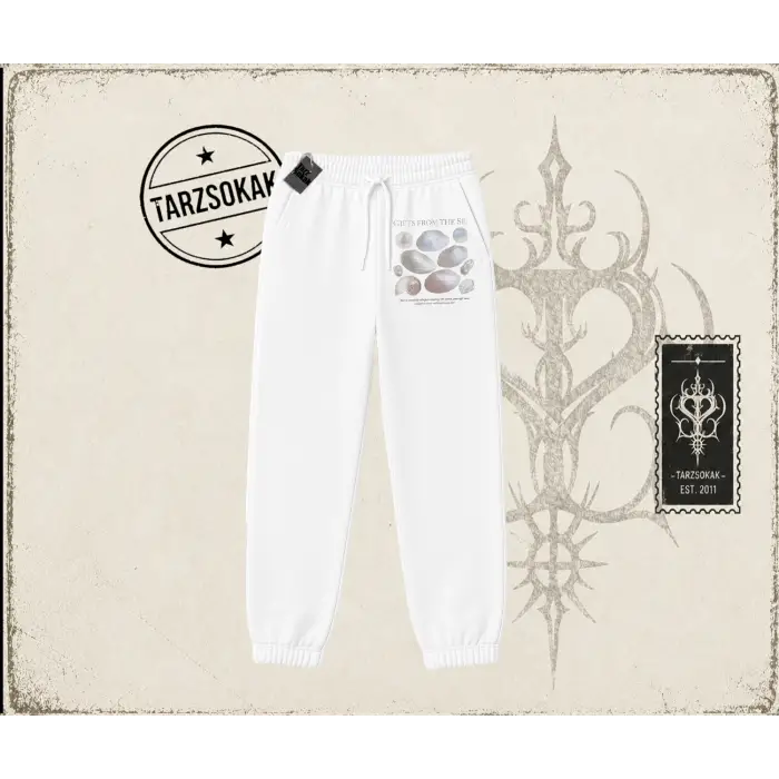 Unisex Hampter is Calling Unisex Jogger Eşofman Altı Beyaz