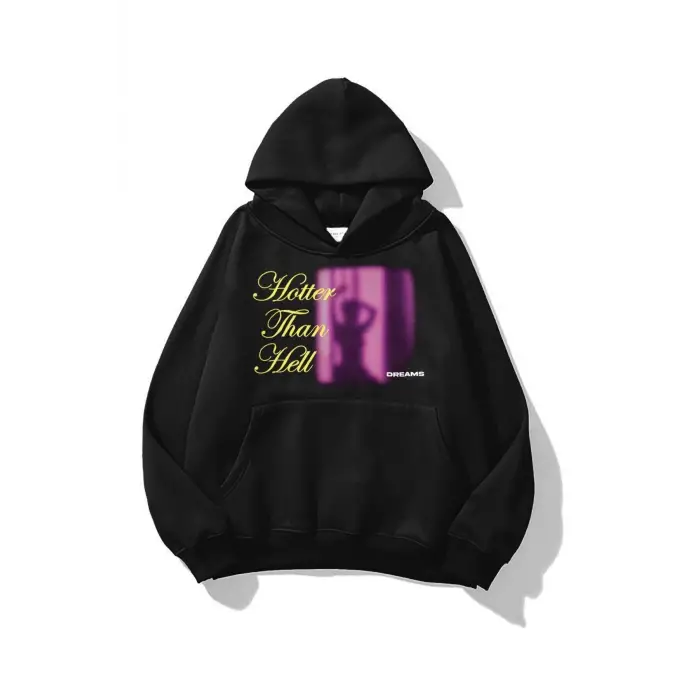 Unisex Hotter Than Hell Sweatshirt Siyah