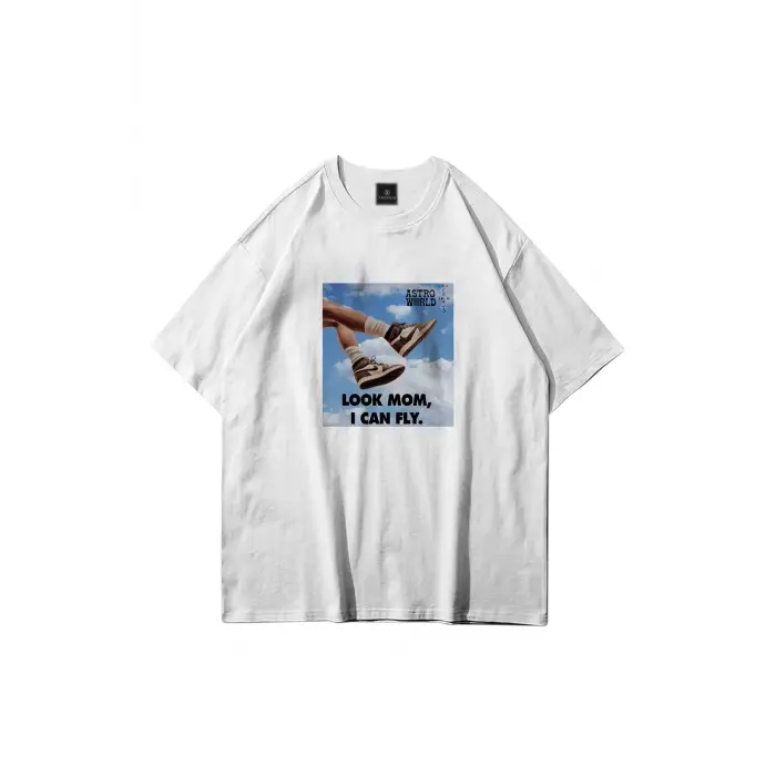 Unisex I Can Fly Air Beyaz Tshirt