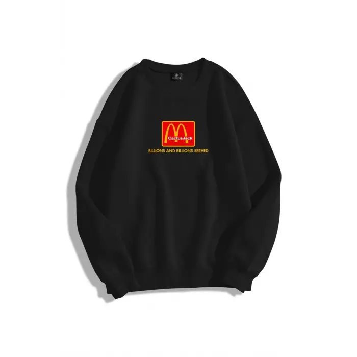 Unisex Im Lovin It Bisiklet Yaka Sweatshirt Siyah