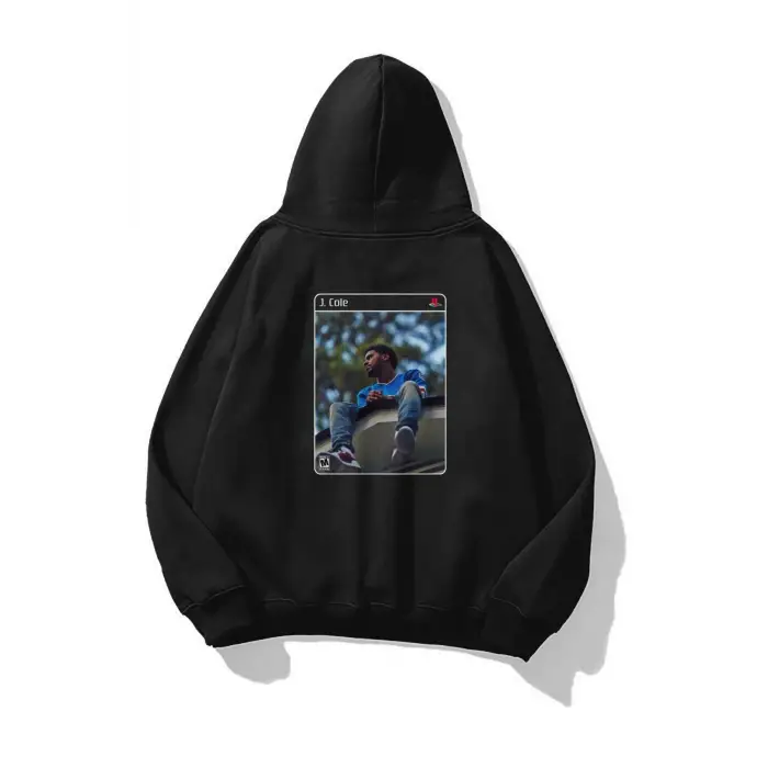 Unisex J.Cole Forest Hills PS2 Sweatshirt Siyah