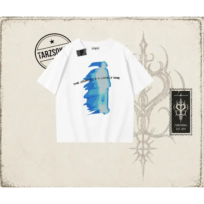 Unisex Journey Oversize Unisex Tişört Beyaz