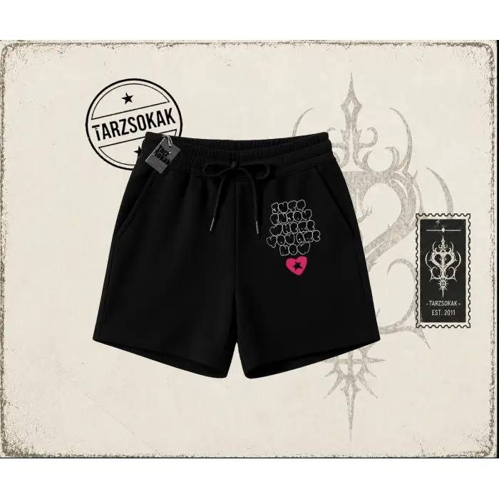 Unisex Just Enjoy Unisex Şort Beyaz