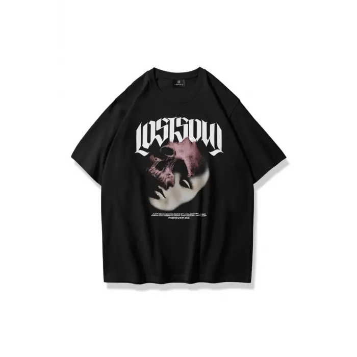 Unisex Lost Soul Tshirt Siyah