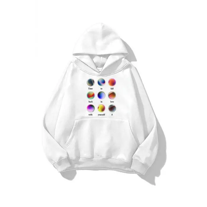 Unisex Love Yourself Sweatshirt Beyaz