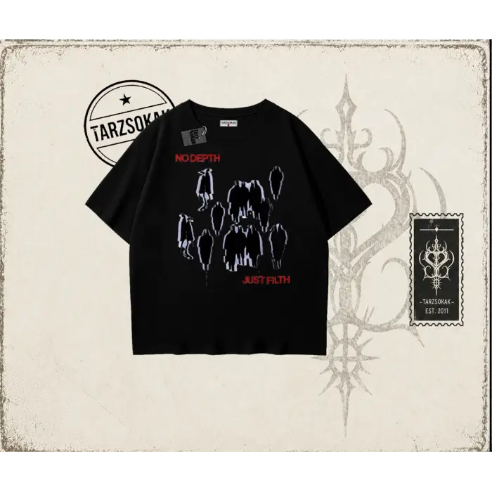 Unisex No Depth Oversize Unisex Tişört Beyaz
