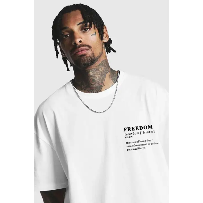 Unisex Örme Fredoom Basklı