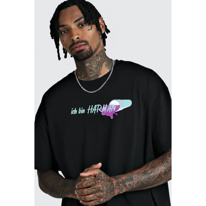 Unisex Oversize Harman Bisiklet Yaka