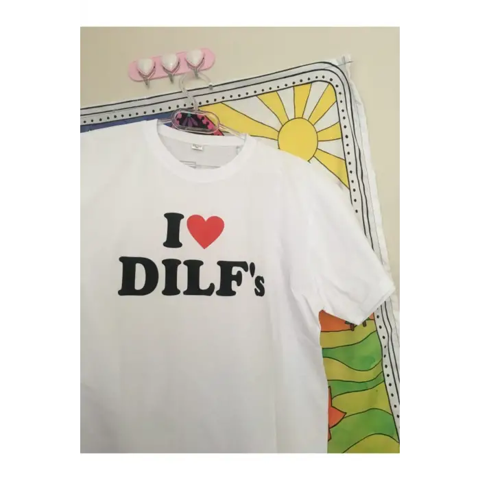 Unisex Oversize Y2k I Love Dilfs Tshirt