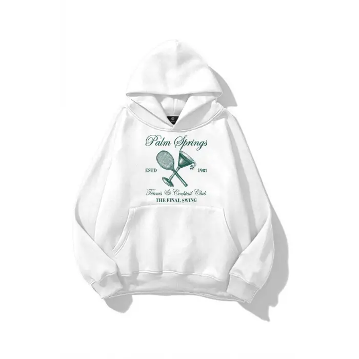 Unisex Palm Springs Sweatshirt Beyaz